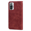 For Xiaomi Redmi Note 10 Pro Frosted Business Magnetic Horizontal Flip PU Leather Case with Holder & Card Slot & Lanyard(Brown)