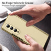 For Samsung Galaxy Z Fold4 Integrated AG Frosted Vacuum Plating Phone Case(Gold)