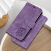 For Realme 13+ Global Little Tiger Embossed Leather Phone Case(Purple)