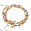 3 In 1 Men Women Micro-inlaid Zircon Elastic Bracelet(Flower shape)