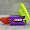Radish Knife 3D Gravity Decompress Toy, Color Random Delivery, Style: Eraser Model