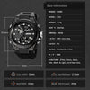 SKMEI 2031 Multifunctional Outdoor Waterproof Chronograph Men Sports Watch(Black Gold)
