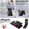For Samsung Galaxy S25+ 5G Suteni H17 Litchi Texture Leather MagSafe Detachable Wallet Phone Case(Black)