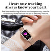 LOANIY HT2 1.28 Inch Heart Rate Detection Pedometer Smart Watch, Color: Gold Leather
