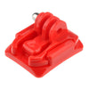 Curved Surface Mount + Mount Stickers for GoPro, Insta360, DJI and Other Action Cameras(Red)