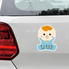 10 PCS There Is A Baby In The Car Stickers Warning Stickers Style: CT203 Baby R Boy Magnetic Stickers