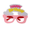 2 PCS Funny Glasses Birthday Party Cartoon Decoration Photo Props, Shape: Pink Letters