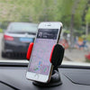 Navigation Car Holder Dashboard Desktop Suction Cup Mobile Phone Holder(Black Red)