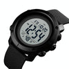 SKMEI 1426 Multifunctional Outdoor Fashion Noctilucent Waterproof White Machine Rubber Ring Digital Watch(Black)