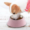 Pink Dual Pet Bowl Stainless Steel Cat Dog Food Water