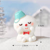 3pcs Christmas Lovely Micro Landscape Snow Ornament Decorative Accessories, Style: No.5 Shy Snowman
