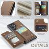 For Samsung Galaxy S25 Ultra 5G CaseMe C22 Card Slots Holder RFID Anti-theft Phone Case(Brown)