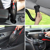 Car Wired Portable 120W Handheld Powerful Vacuum Cleaner Cable Length: 5m, without LED Light (Black)
