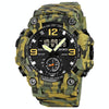 SKMEI 1965 Stainless Steel Buckle PU Strap Waterproof Electronic Watch(Army Green Camouflage)