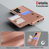 For Samsung Galaxy S24 Ultra 5G Horizontal Flip Card Bag Holder Leather Phone Case(Rose Gold)