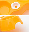 Automatic Pet Feeder Waterer Bowl Yellow - Cat Dog Food Drink Dispenser