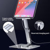 JUNDNE H06 Desktop Folding Phone Stand Portable Telescopic Rotary Tablet Stand(Deep Grey)