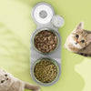 Cat 3-in-1 Auto Water Dispenser & Tilt Food Bowl (Green)