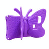 For Amazon Kindle Fire HD 8 2020 Butterfly Bracket Style EVA Children Falling Proof Cover Protective Case(Purple)