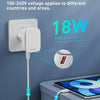 LDNIO A1204Q QC3.0 18W USB Fast Charger with 1m USB to 8 Pin Cable, Plug Type:EU Plug(White Gold)