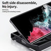 For Samsung Galaxy S25 Ultra 5G Double Ring MagSafe Magnetic Holder Phone Case(Transparent)