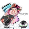 For Samsung Galaxy A24 5G / 4G Transparent Painted Phone Case(Purple Floral)