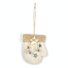 Wooden Cartoon Christmas Tree Ornament Christmas Scene Decoration Supplies(Gloves)