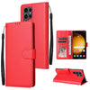 For Samsung Galaxy S25 Ultra 5G 3-Card Slots Multifunctional Leather Phone Case(Red)