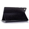 For Samsung Galaxy Tab A7 Lite T220/T225 Crocodile Texture Leather Tablet Case(Black)