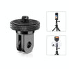 PULUZ 1/4 inch Screw Metal Tripod Mount Action Camera Adapter (Black)
