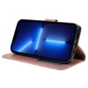 For Samsung Galaxy S25 5G / S24 5G Lace Flower Embossing Flip Leather Phone Case(Rose Gold)
