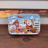 4 PCS Christmas Wooden DIY Gift Children Handmade Santa Claus Puzzle Toy(Snow)