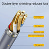 JINGHUA U110 USB2.0 Male To Male Cable Copper Data Cable With Magnetic Ring, Size: 1.5m(Gray)