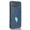 For Asus ROG Phone 7 Cow Pattern Sewing Skin PC + PU + TPU Phone Case(Blue)