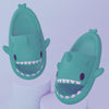 Shark Summer Couple Slippers Room EVA Cute Cartoon Sandals, Size: 44/45(Mint Green)