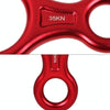 Climbing Rescue Figure 8 Descender Rappelling Gear Belay Device (Red)