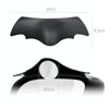 1pair Car Rearview Mirror Rain Eyebrow Blind Spot Reversing Round Mirror(Black)