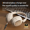 BH900 Stereo Head-mounted Noise Reduction Wireless Bluetooth Earphone(Khaki)