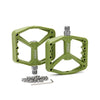 ENLEE F228 1pair Bicycle Nylon Pedals Mountain Bike Widened Riding Footrests(Olive Green)