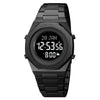 SKMEI 2069 Multifunctional 30M Waterproof Muslim Worships Digital Wrist Watch(Black)