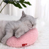 U-Shaped Pet Pillow, Pink, for Cats & Small Dogs - Soft & Cosy