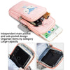 Small Running Mobile Phone Arm Bag Cartoon Mobile Phone Bag(Bull Horn Girl)