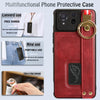 For Asus ROG Phone 8 Wristband Leather Back Phone Case(Red)