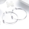 S925 Sterling Silver Earrings Heart-shaped Earrings Inlaid Zircon Earrings