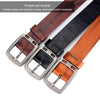 Dandali XX827 Men Retro Pin Buckle Leather Belt Waistband, Length: 125cm (Black)