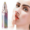 2 In 1  Electric Shaver Lady Eyebrow Trimmer Lipstick Automatic Facial Hair Removal Device, Style: Dry Battery