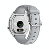 KW18 IP67 0.96 inch Leather Watchband Color Screen Smart Watch(Grey)
