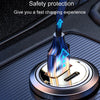120W Vehicle Mini Invisible Dual-Port Charger Car Cigarette Lighter