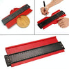 10 Inch Multifunctional Woodwork Irregular Contour Arc Gauge Tool(Blue)