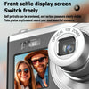 4K HD Optical Zoom Digital Camera 60MP Dual Screen Selfie Camera, No Memory(White)